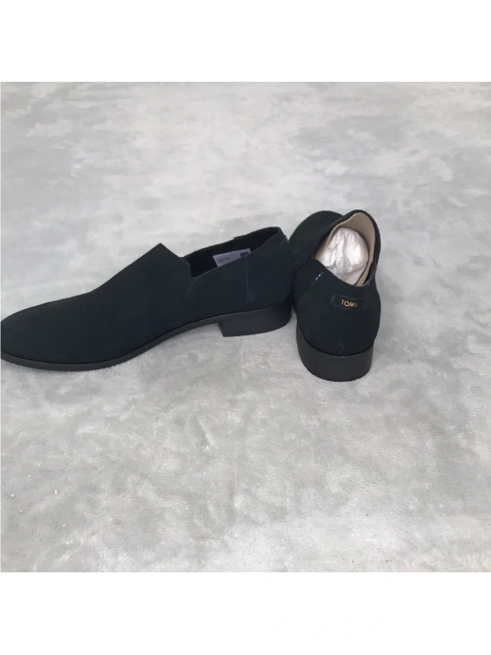 Toms Women's Shay Low in Black Suede Size 9.5